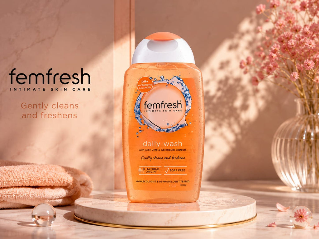 غسول يومي للمناطق الحساسة بخلاصة الألوفيرا والكاليندولا من فيم فريش (Femfresh Daily Intimate Wash)
