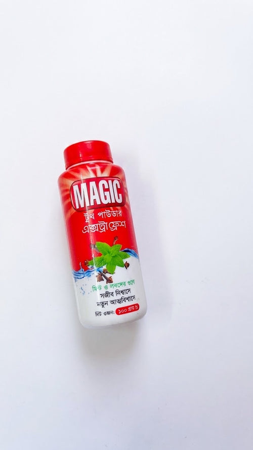 أسنان ماجيك إكسترا فريش بالقرنفل والنعناع (Magic Tooth Powder Extra Fresh)
