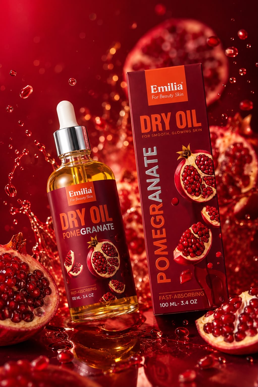 داري اويل إيميليا بخصائص التغذية والنعومة (Emilia Dry Oil - For Smooth, Glowing Skin)