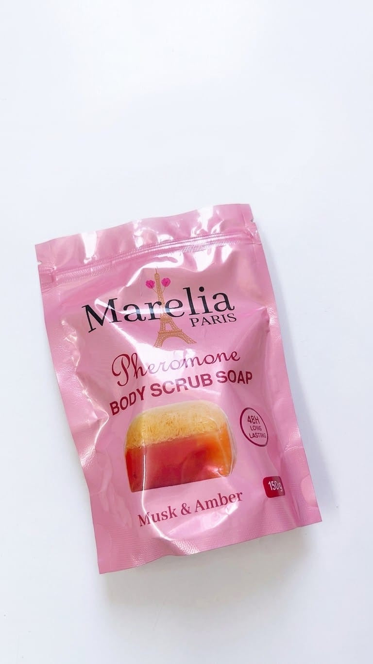 صابون ومقشر الجسم بالفيرومونات) برائحة المسك والعنبر (Musk & Amber)