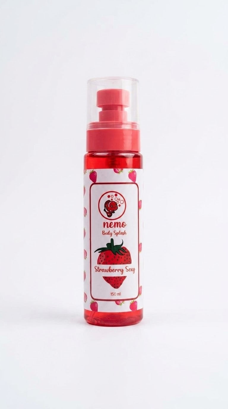 Nemo Body Splash - Strawberry Sexy (150ml)
(سبلاش للجسم "ستروبيري سيكسي" من نيمو)